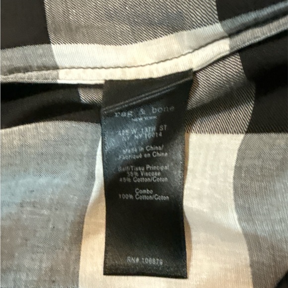 NWT Rag & Bone Brighton Plaid cotton sleeveless Dress - Picture 14 of 16